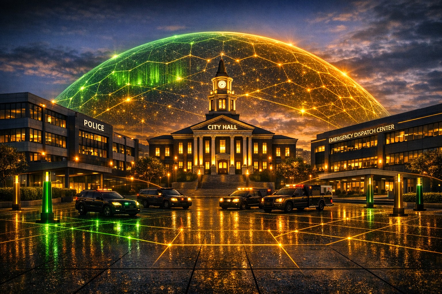 UACS Civic Defense Hub integrating municipal public safety and city hall.