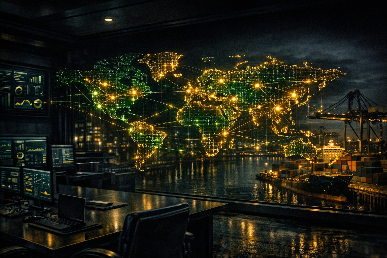 Global supply chain management and secure logistics optimization.